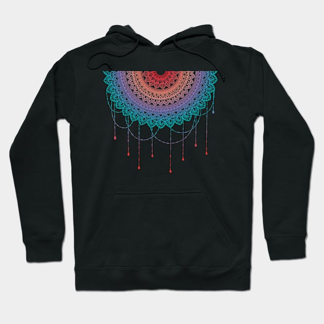 Chandelier half drop colorful mandala Hoodie by SamridhiVerma18